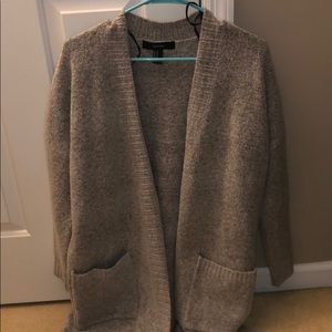 Gray cardigan